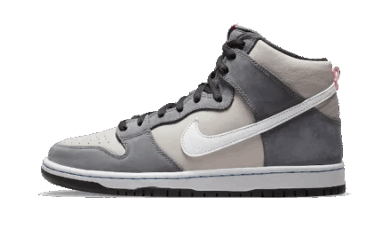 Nike SB Dunk High Medium Grey Pink authentique