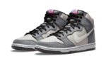 Nike SB Dunk High Medium Grey Pink - vue 2