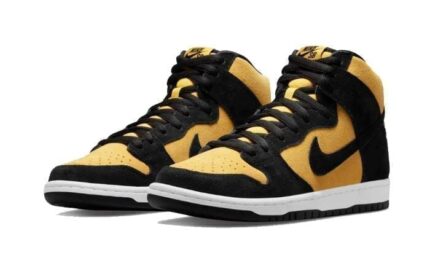 Nike SB Dunk High Pro Maize and Black - vue 2