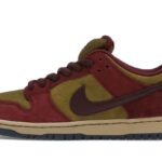 Nike SB Dunk Low Dark Team Red Olive Flak authentique