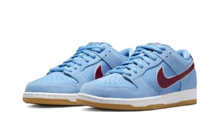 Nike SB Dunk Low Valour Blue Team Maroon - vue 2