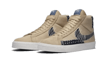 Nike SB Zoom Blazer Mid Sashiko Sesame - vue 2