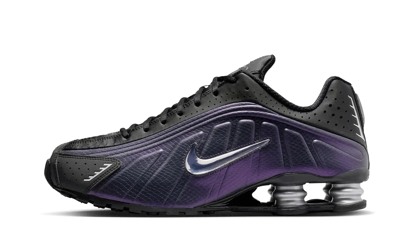 nike-shox-r4-black-metallic-silver-purple-dynasty-287080 Nike Shox R4 Black Metallic Silver Purple Dynasty authentique