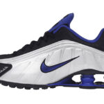 Nike Shox R4 Racer Blue Metallic Silver authentique