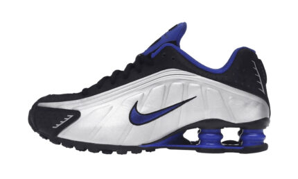 Nike Shox R4 Racer Blue Metallic Silver authentique