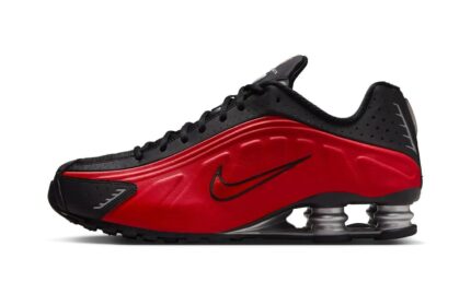 Nike Shox R4 University Red Black Metallic Silver authentique