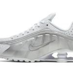 Nike Shox R4 White Metallic Silver authentique