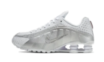 Nike Shox R4 White Metallic Silver authentique