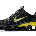 Nike Shox TL Black Dynamic Yellow Metallic Silver authentique