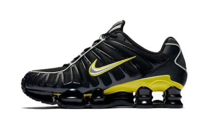 Nike Shox TL Black Dynamic Yellow Metallic Silver authentique