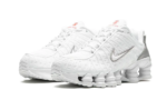 Nike Shox TL White Metallic Silver Max Orange - vue 2