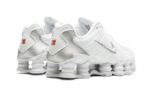 Nike Shox TL White Metallic Silver Max Orange - vue 3