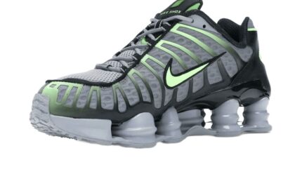Nike Shox TL Wolf Grey Lime Blast - vue 2