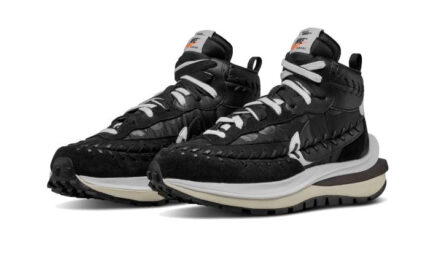 Nike Vaporwaffle Sacai Jean Paul Gaultier Black White - vue 2