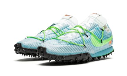 Nike Waffle Racer Off-White Vivid Sky - vue 2