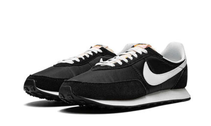 Nike Waffle Trainer 2 Black White - vue 2