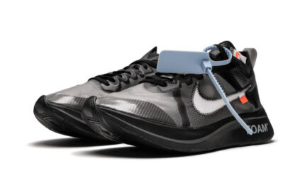 Nike Zoom Fly Off-White Black Silver - vue 2