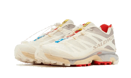 Salomon XT-4 OG Vanilla Ice Fiery Red - vue 2