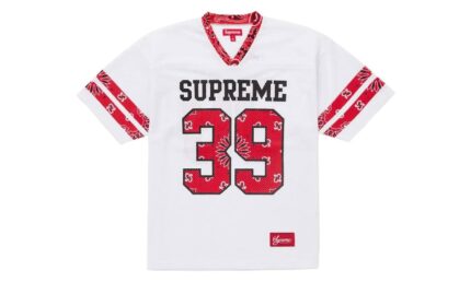 Supreme Bandana Football Jersey White authentique