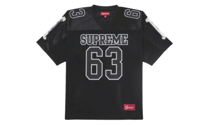 Supreme Bones Football Jersey Black authentique