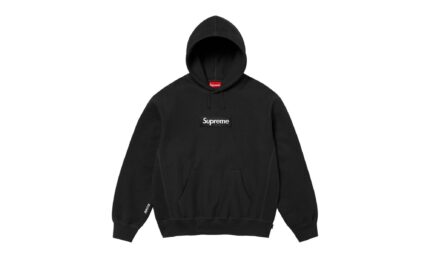 Supreme Box Logo Hooded Sweatshirt Black FW25 authentique