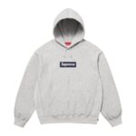 Supreme Box Logo Hooded Sweatshirt Heather Grey authentique
