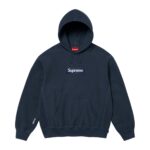 Supreme Box Logo Hooded Sweatshirt Navy authentique