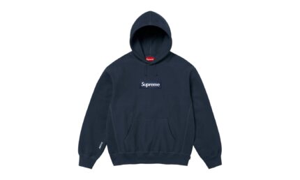 Supreme Box Logo Hooded Sweatshirt Navy authentique