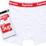 Supreme Hanes Boxer Briefs White authentique