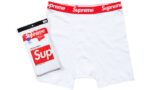 Supreme Hanes Boxer Briefs White authentique