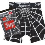 Supreme Hanes Spider-Man Boxer Briefs (2 Pack) Black authentique
