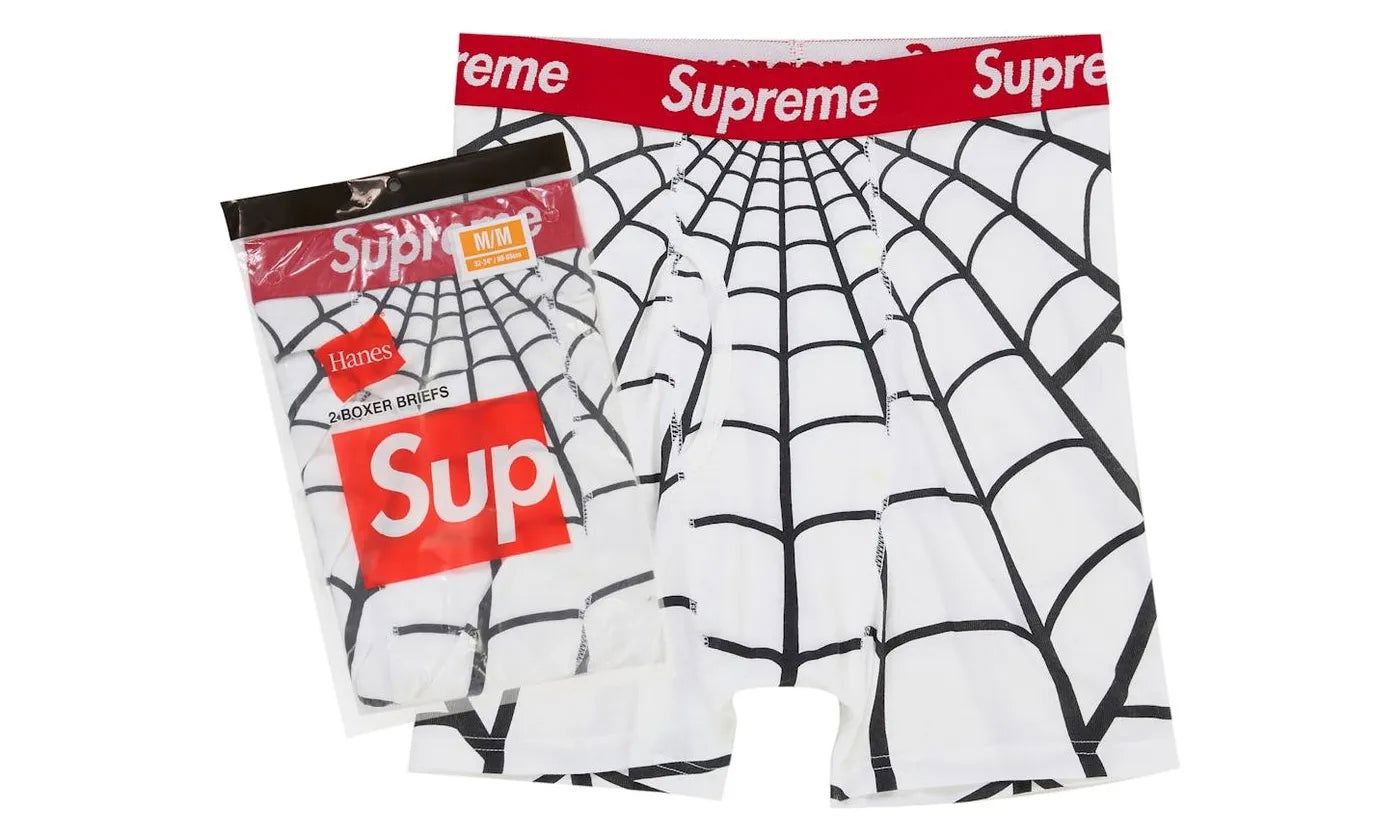 supreme-hanes-spider-man-boxer-briefs-2-pack-white-264151 Supreme Hanes Spider-Man Boxer Briefs (2 Pack) White authentique