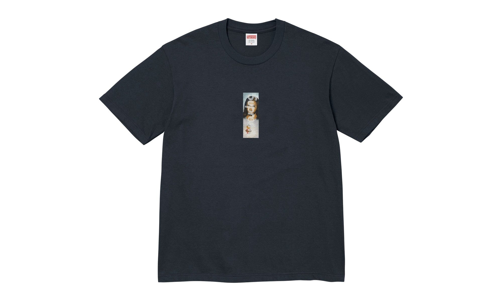 supreme-prayer-card-box-logo-tee-navy-518352 Supreme Prayer Card Box Logo Tee Navy authentique