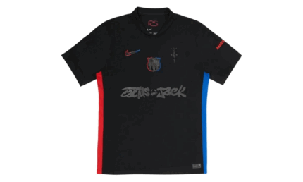 Travis Scott x FC Barcelona 2024/25 Match Away Cactus Jack Jersey Black authentique